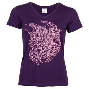 Unicorn Damen T-Shirt Lila Louis von Louis