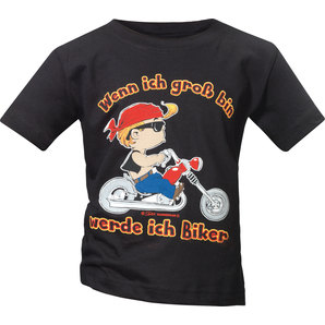 Wenn ich  groß bin Kinder T-Shirt Schwarz Rahmenlos von Rahmenlos