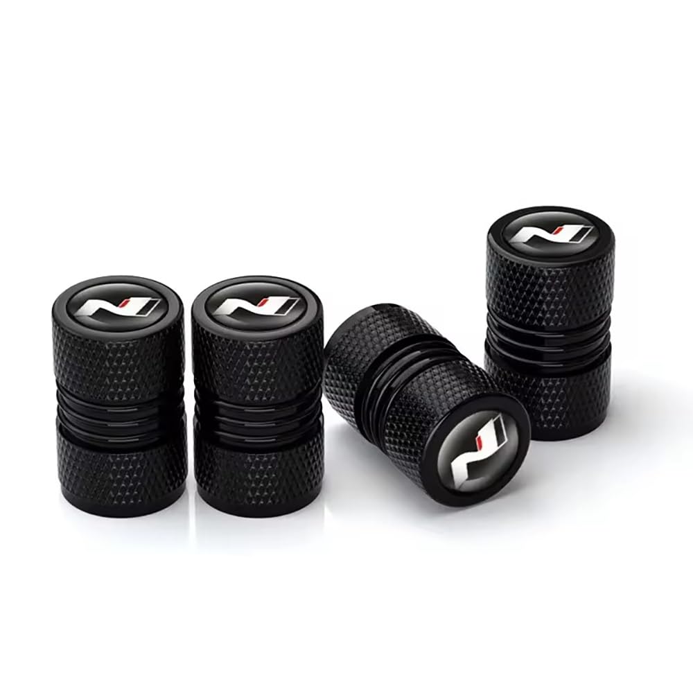 4 Stück Auto Ventilkappen Aluminiumlegierung Wasserdicht Staubdicht für Hyundai i10 i20 i30 NLine Sonata Tucson Azera Elantra Veloster Kona,Black 4 Stück Auto Ventilkappen Aluminiumlegierung Wasserdicht Staubdicht für Hyundai i10 i20 i30 NLine Sonata Tucson Azera Elantra Veloster Kona,Black von Loujyou