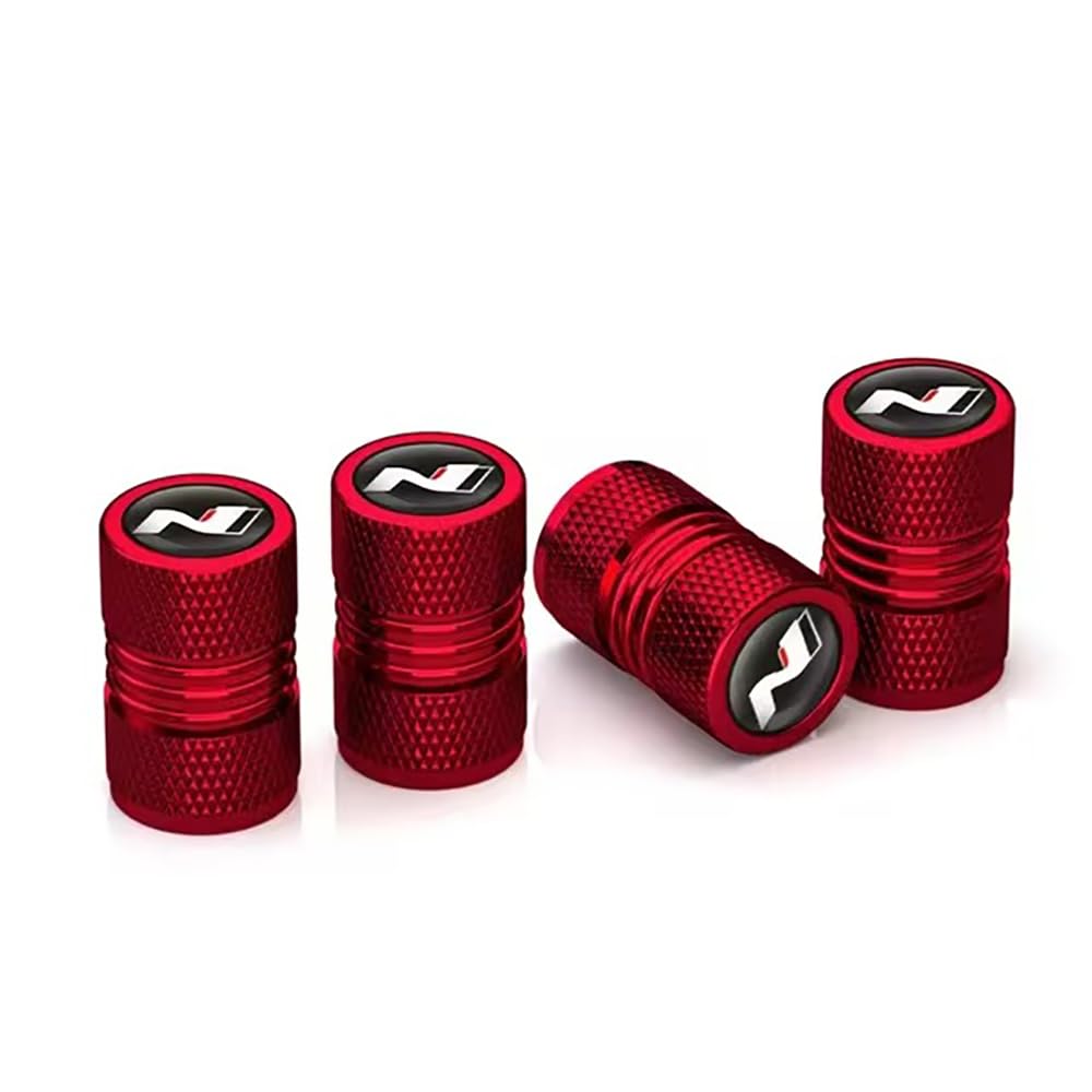 4 Stück Auto Ventilkappen Aluminiumlegierung Wasserdicht Staubdicht für Hyundai i10 i20 i30 NLine Sonata Tucson Azera Elantra Veloster Kona,Red 4 Stück Auto Ventilkappen Aluminiumlegierung Wasserdicht Staubdicht für Hyundai i10 i20 i30 NLine Sonata Tucson Azera Elantra Veloster Kona,Red von Loujyou