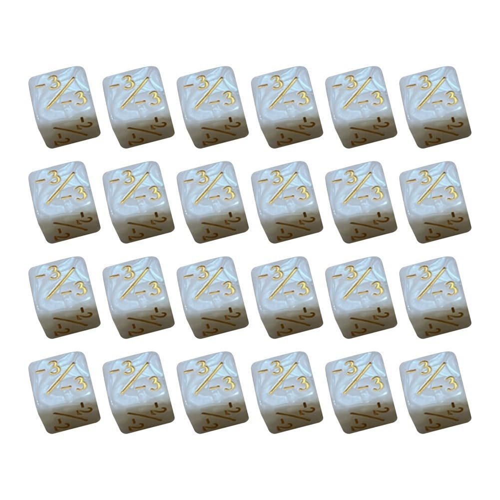 Louttary 24 Stück -Würfelzähler, Markierungsmarken, Acryl-Würfelwürfel +/- D6, Kartenspielzubehör, Kinder-Lernspielzeug () von Louttary