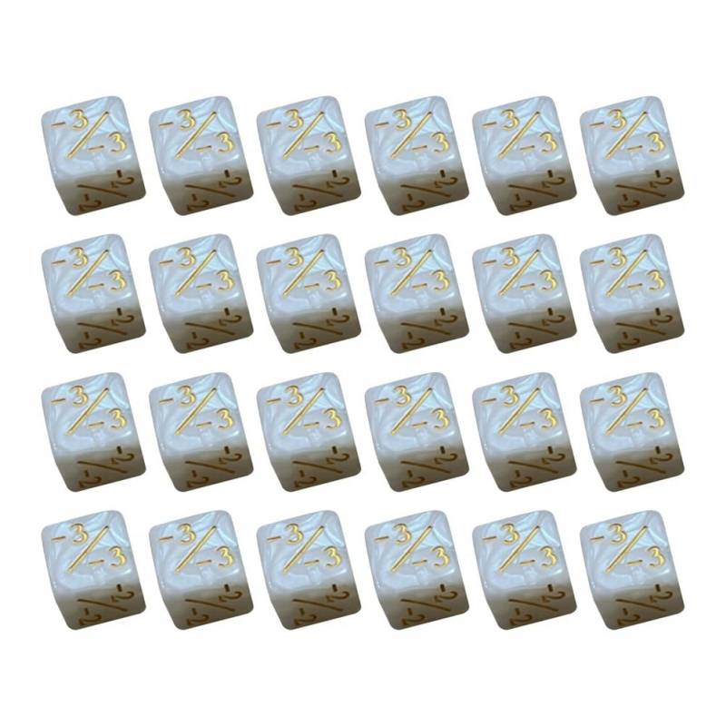 Louttary 24 Stück -Würfelzähler, Markierungsmarken, Acryl-Würfelwürfel +/- D6, Kartenspielzubehör, Kinder-Lernspielzeug () von Louttary