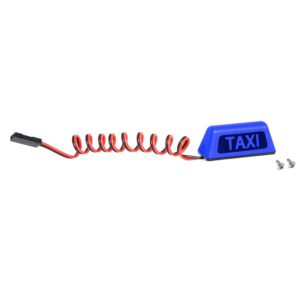 Louttary TAXI Autodachleuchte Universal für RC-Car 1/10 RV 1/8 Kletterfahrzeug Geländewagen DIY Retrofit RC Car R160 Blau Louttary TAXI Autodachleuchte Universal für RC-Car 1/10 RV 1/8 Kletterfahrzeug Geländewagen DIY Retrofit RC Car R160 Blau von Louttary