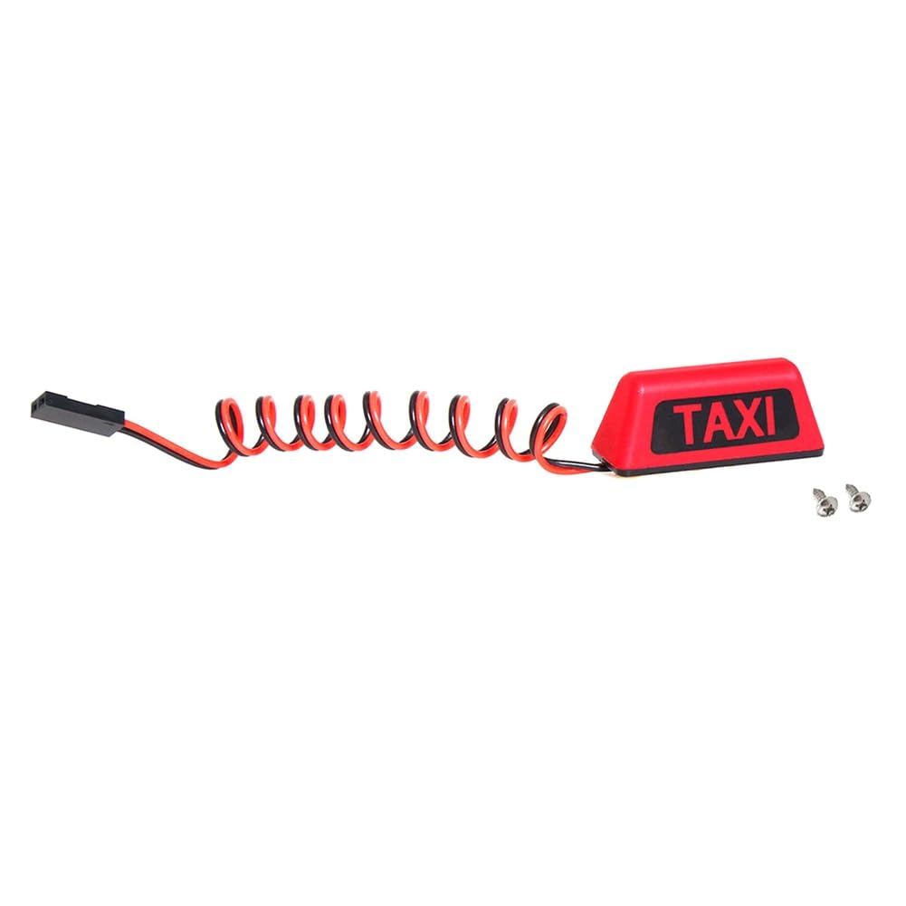 Louttary TAXI Autodachleuchte Universal für RC-Car 1/10 RV 1/8 Kletterfahrzeug Geländewagen DIY Retrofit RC Car R160 Rot Louttary TAXI Autodachleuchte Universal für RC-Car 1/10 RV 1/8 Kletterfahrzeug Geländewagen DIY Retrofit RC Car R160 Rot von Louttary