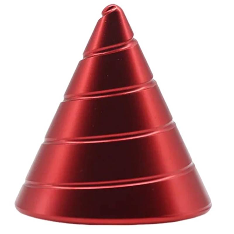 Louttary Tisch-Zappelspielzeug, Rotierender, Gyroskop, Büro-Schreibtisch, Zappelspielzeug, Optische Täuschung, Fließendes Fingerspielzeug, Rot, Einfache Installation von Louttary