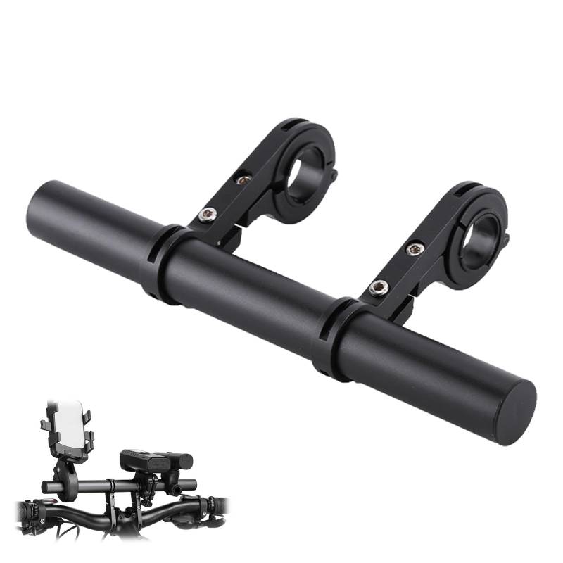 20CM Aluminiumlegierung Lenker Erweiterung, Halterung Verlängerung Fahrrad Extender Fahrrad Lenker Extender Fuer 25-32mm Lenker für Fahrradlenker Fahrrad Taschenlampe Halte für Fahrrad Licht Tacho von Lpolkvemelh