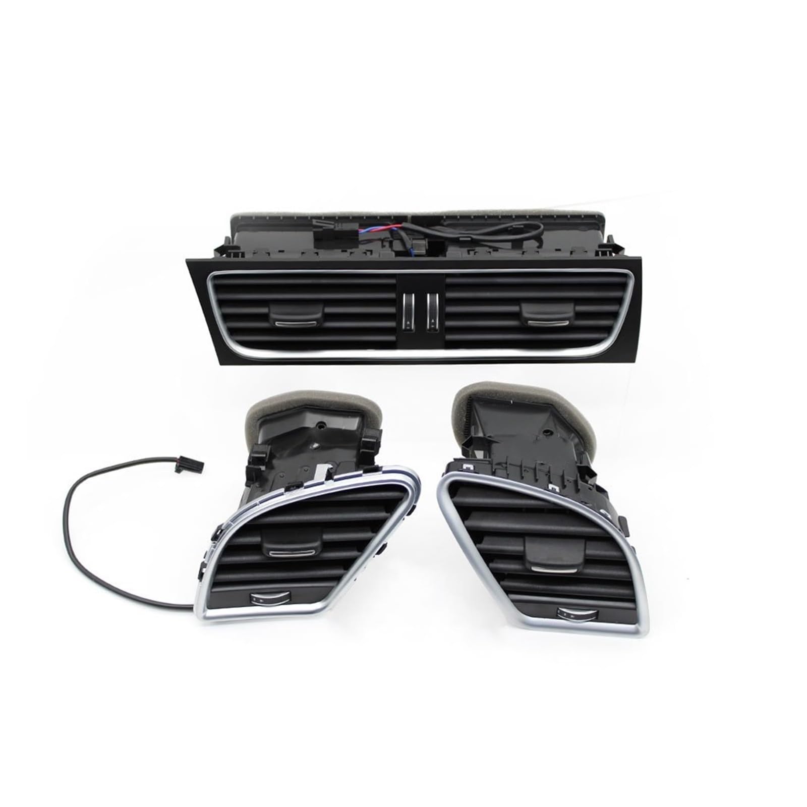 AC Lüftungsgitter Für A4 B8 A5 2009-2016 8K0820901 Linkslenker Auto Armaturenbrett Klimaanlage Outlet AC Vent Grille Montage Klimaanlage Vents(LHD 3pieces Set) von Lspbfkq