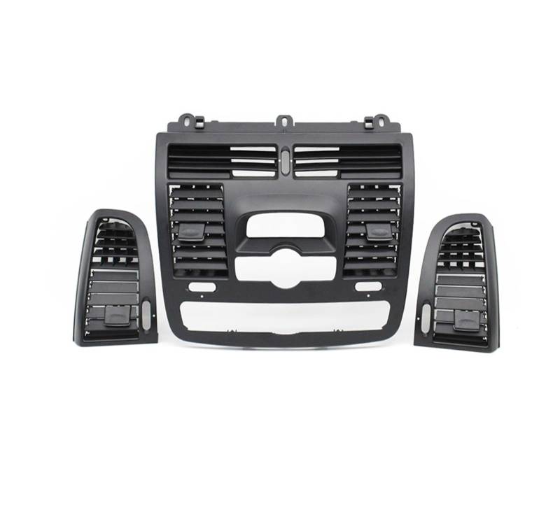 AC Lüftungsgitter Für Benz Für Vito Für Viano W636 W639 2004-2015 LHD RHD Auto Links Rechts Centarl AC Vent Grille Air Outlet Panel Abdeckung Klimaanlage Vents(Model B 3piece Set) von Lspbfkq