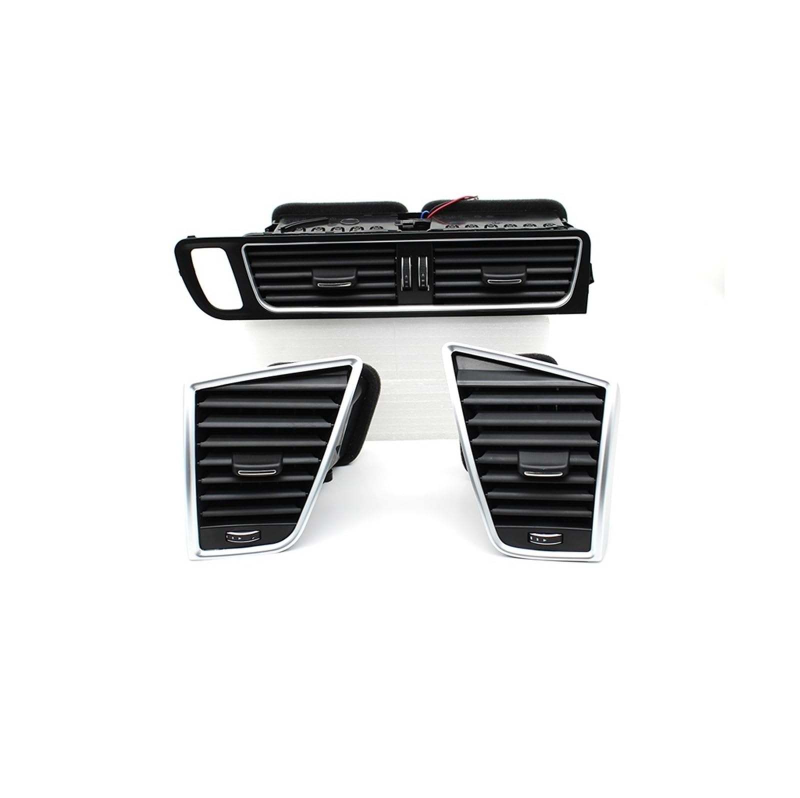 AC Lüftungsgitter Für Q5 2009-2018 8R1820951 8R1820901 LHD Front Dash Klimaanlage AC Vent Grille Rahmen Outlet Montage Klimaanlage Vents(LHD-3pieces SET) von Lspbfkq