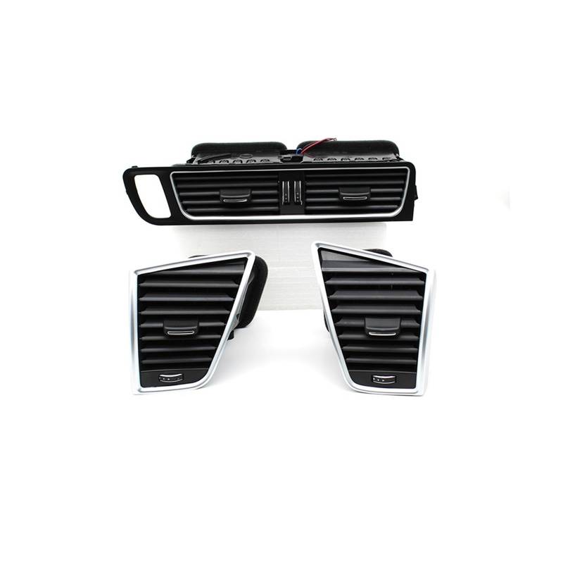 AC Lüftungsgitter Für Q5 2009-2018 8R1820951 8R1820901 LHD Front Dash Klimaanlage AC Vent Grille Rahmen Outlet Montage Klimaanlage Vents(LHD-3pieces SET) von Lspbfkq