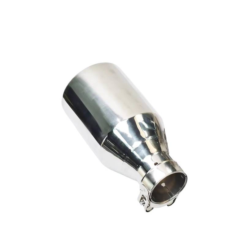 Auto Endrohre 1 Stück Auto Helle Edelstahl Auspuffrohr Abschrägung Für Rand Flache Shinny Schalldämpfer Spitze Auspuffendrohr(ID 60 OD 101 MM) von Lspbfkq