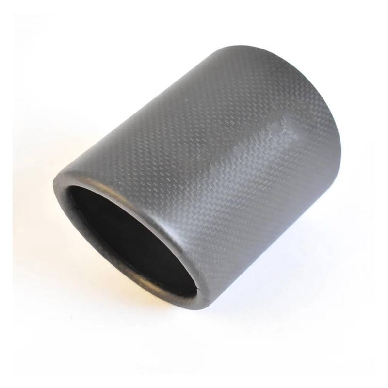 Auto Endrohre 1 Stück Auto Universal Auspuffrohr Carbon Fiber Cover Auspuff Schalldämpfer Rohr Spitze Fall Auspuff Spitze Gehäuse Abdeckung Auspuffendrohr(Straight Matte 101mm) von Lspbfkq