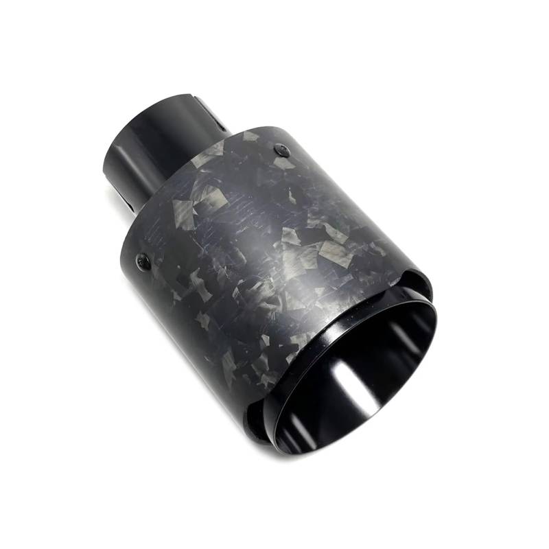 Auto Endrohre 1 Stück Einzel Auto Auspuff Tipps Rohr Matte Geschmiedet Carbon Faser Schalldämpfer Endrohr Auspuffrohr Universal Auspuffendrohr(ID 60mm-OD 89mm) von Lspbfkq
