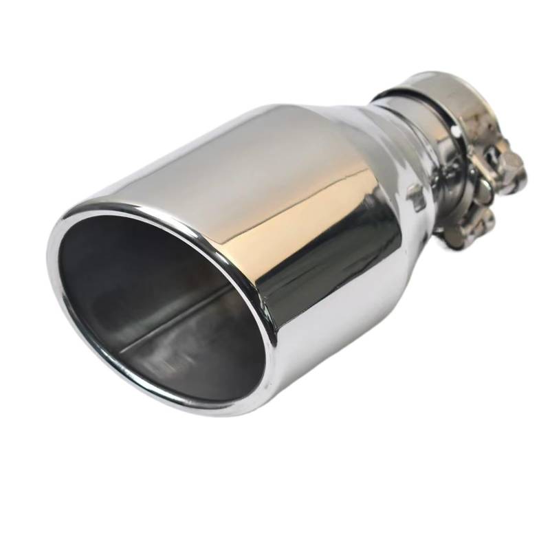Auto Endrohre 1 Stück Universal Slashed Edelstahl Abgewinkelt Auspuffrohr Lockige Schalldämpfer Spitze Auspuffendrohr(IN 70MM OUT 89MM) von Lspbfkq