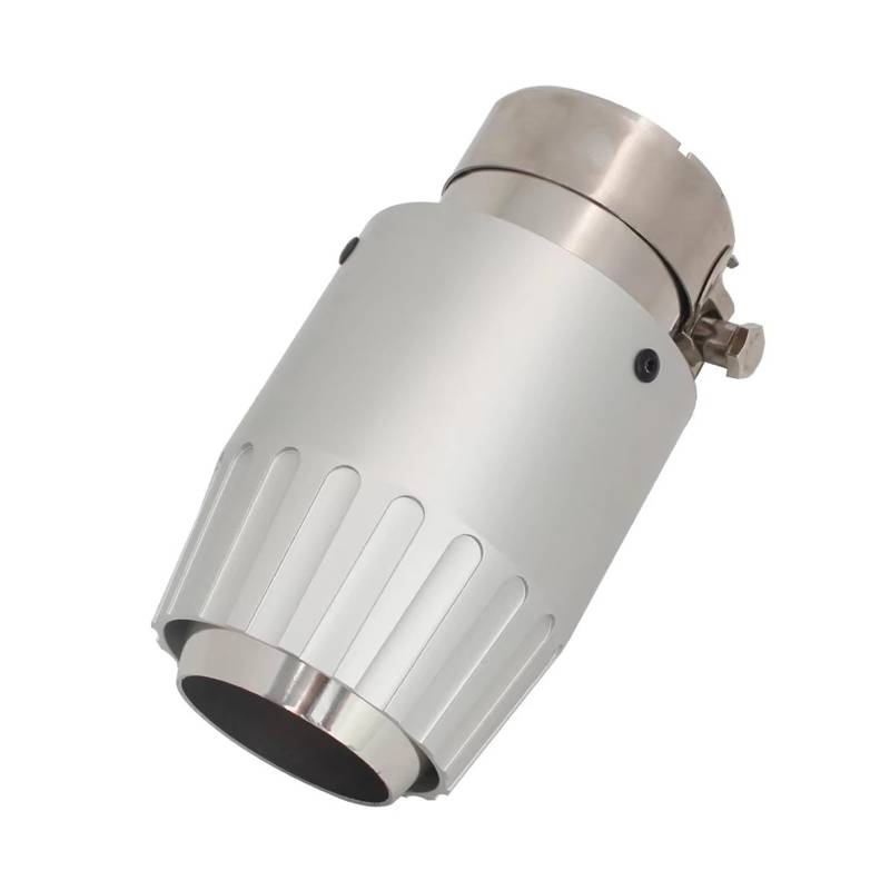 Auto Endrohre Aluminium-Auto-Auspuffrohr-Schalldämpferspitze Universelle Silberne Schalldämpfer-Enddekoration Mehrere Größen Fighter Engine Style Auspuffendrohr(57mm-76mm) von Lspbfkq