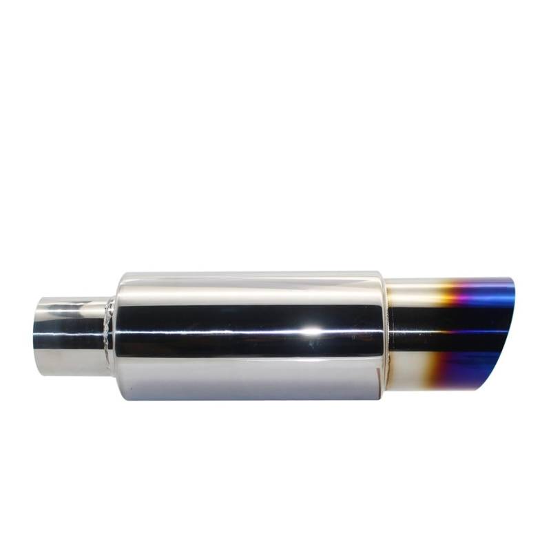 Auto Endrohre Auto Auspuff Schalldämpfer Endrohr Universal Edelstahl Schnittstelle 51 57 63MM Auspuffanlage Ende Auspuffendrohr(002 blue 63mm) von Lspbfkq
