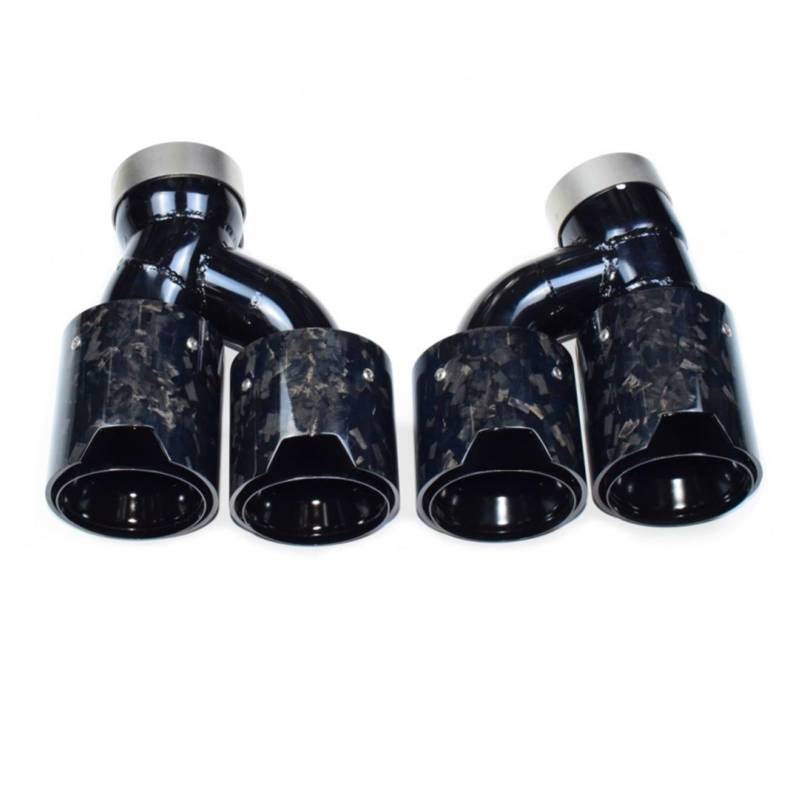 Auto Endrohre Für 5 Series 2018-2023 Endrohr G30 G31 Auspuffrohr Modifikation Quad Carbon Fiber Schalldämpfer Spitze Auspuffkopf Auspuffendrohr(F) von Lspbfkq