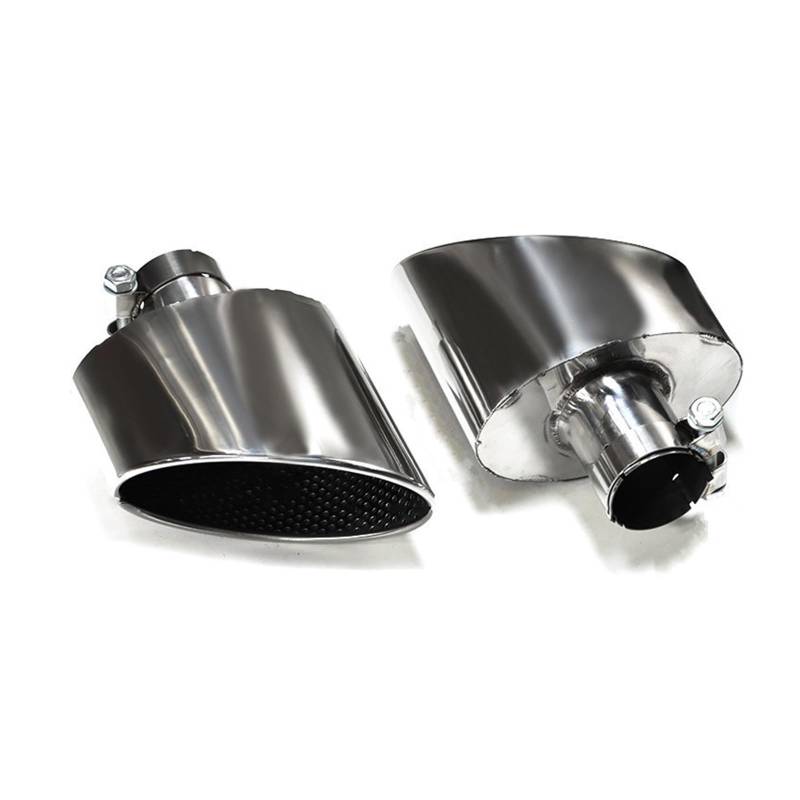 Auto Endrohre Für A3 A4 A5 A6 A7 Bis RS3 RS4 RS5 RS6 RS7 Look Endrohr Düse Auspuffanlage Schalldämpfer Spitze Auspuffrohr Auspuffendrohr(Silver B) von Lspbfkq