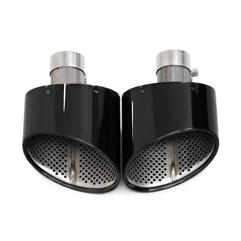 Auto Endrohre Für A3 A4 A5 A6 A7 Bis RS3 RS4 RS5 RS6 RS7 Look Endrohrdüse Auspuffanlage Schalldämpferspitze Ovale Auspuffspitze Auspuffendrohr(Schwarz) von Lspbfkq