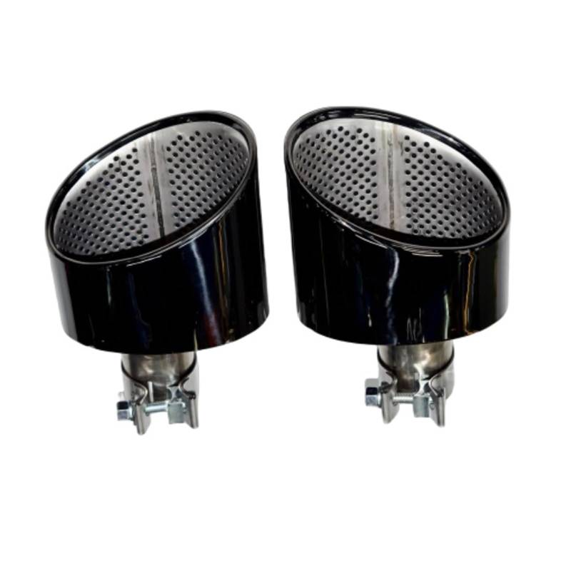Auto Endrohre Für A4 A5 A6 A7 Bis RS4 RS5 RS6 RS7 Schalldämpferspitze Endrohr Edelstahl Auspuffrohr 1 Paar Auspuffspitze Auspuffendrohr(B) von Lspbfkq