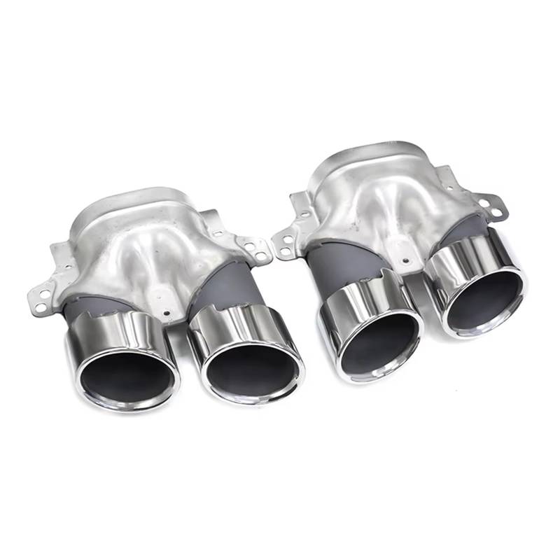 Auto Endrohre Für Benz W205 C205 S205 A205 C43 2019+ Schalldämpferspitze Endrohr Auspuffanlage Düse 2 Teile/los Quad Auto Auspuffspitze Auspuffendrohr(Silber) von Lspbfkq