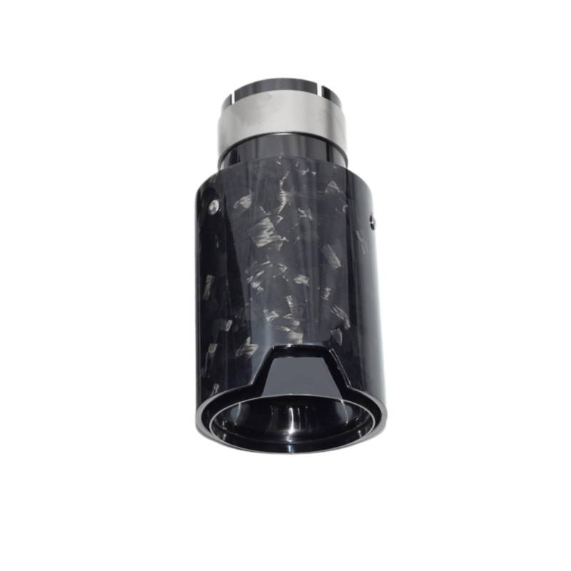 Auto Endrohre Für Carbon Fiber Endrohr Auspuffrohr Änderung Schalldämpfer Spitze Edelstahl Schwarz Auspuff Kopf Auspuffendrohr(66-92 c) von Lspbfkq