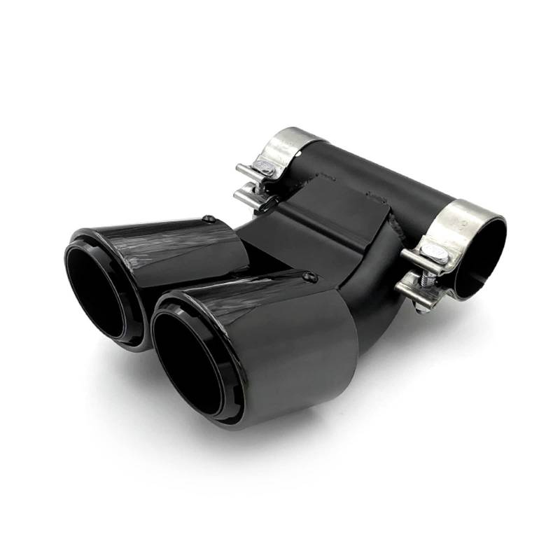 Auto Endrohre Für Cayman 718 981 987 Für Boxster Schalldämpferspitze Endrohr Auspuffanlage Düse 1 Stück Doppelauto-Auspuffspitze Auspuffendrohr(Black D) von Lspbfkq