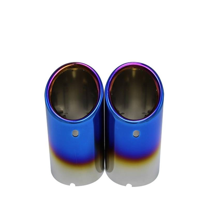 Auto Endrohre Für E90 E92 325i 2006-2010 328i 2007-2010 Auto Styling Edelstahl Auspuff Tipp Rohr Auspuffendrohr(2piece Blue) von Lspbfkq