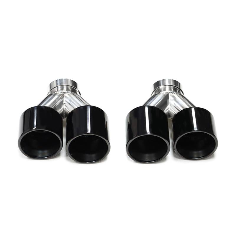 Auto Endrohre Für F10 F11 535d 535i 640i 640d Bis G30 G31 Look Auto Auspuffanlage Düse Endrohr Quad Auspuffspitze Auspuffendrohr(Schwarz) von Lspbfkq