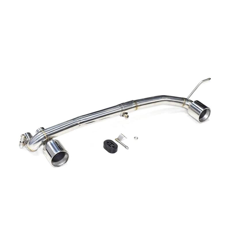 Auto Endrohre Für F32 F33 4er 2017-2019 Carbon Fiber Auspuffanlage Düse Endrohr Schalldämpfer Tipps Dual Auto Auspuffspitze Auspuffendrohr(Silver 48mm) von Lspbfkq