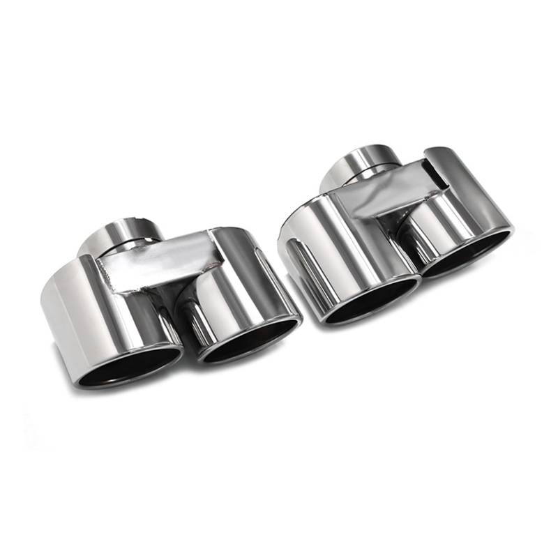 Auto Endrohre Für G20 G21 330i 320d 330d 325i 330e Auspuffdüse Auspuffrohr Endrohr Quad Carbon Fiber Auspuffspitze Auspuffendrohr(Silber) von Lspbfkq