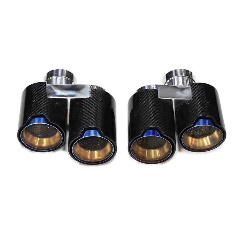 Auto Endrohre Für G20 G21 330i 330d 330e Auspuffanlage Düse Auspuffrohr 2,5 Zoll Endrohr Quad Carbon Fiber Auspuffspitze Auspuffendrohr(Carbon Fiber D) von Lspbfkq