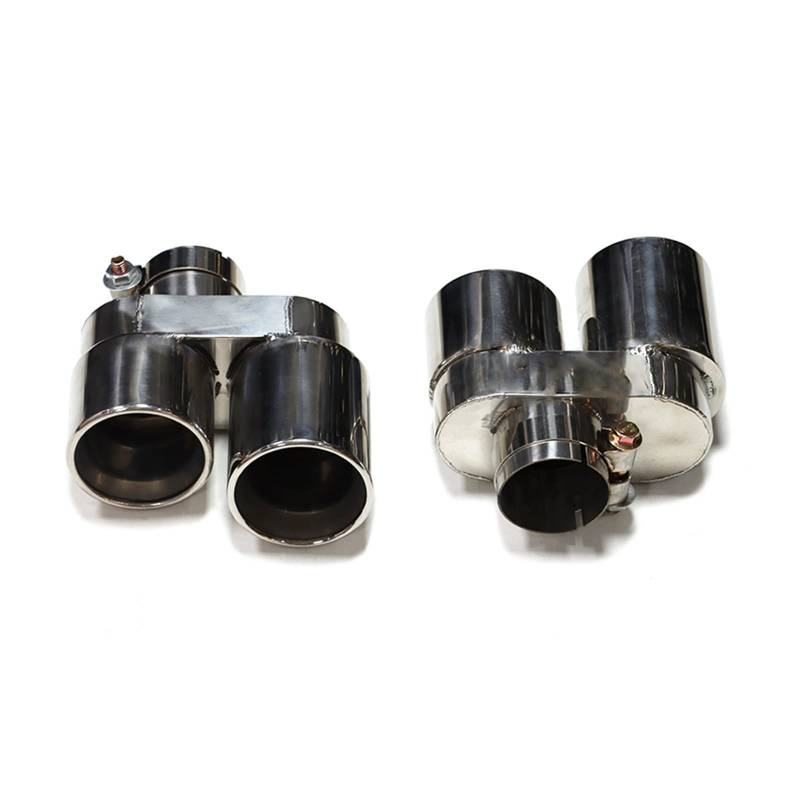 Auto Endrohre Für G20 G21 330i 330d 330e Auspuffanlage Düse Auspuffrohr 2,5 Zoll Endrohr Quad Carbon Fiber Auspuffspitze Auspuffendrohr(Silver A) von Lspbfkq