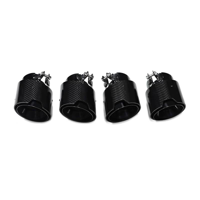 Auto Endrohre Für M2 M3 M4 G80 G82 G83 G87 Auspuffanlage Rohre Schalldämpfer Spitze Düse 4 Teile/los Carbon Fiber Exhaut Tipps Auspuffendrohr(Carbon Fiber A) von Lspbfkq