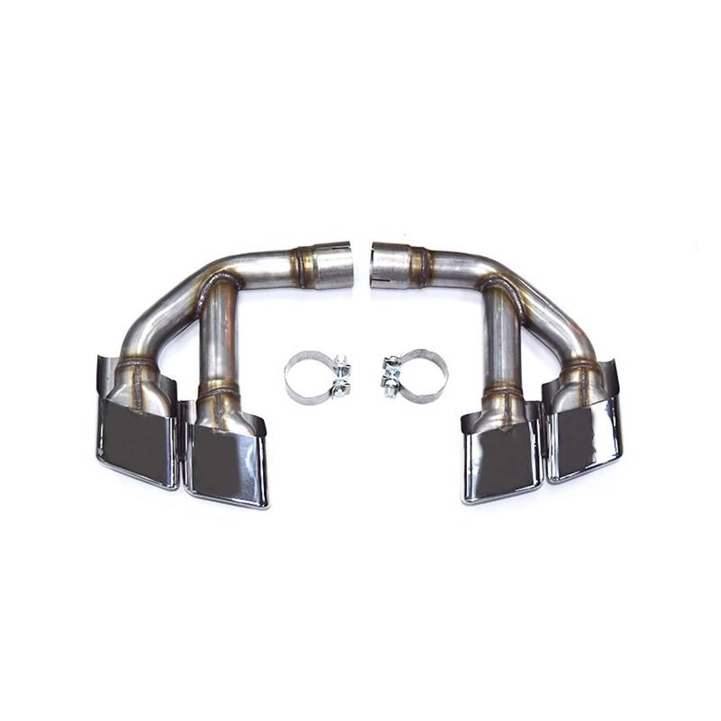 Auto Endrohre Für Q7 4M 2.0t 3.0t SQ7 2015-2019 Design Quad Square Tips Auspuffanlage Düsenschalldämpfer Spitze 304 Edelstahl Auspuffendrohr(2.0t Petrol silver) von Lspbfkq