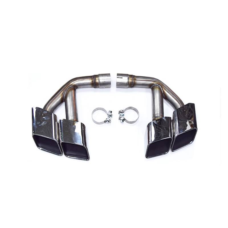 Auto Endrohre Für Q7 4M 2.0t 3.0t SQ7 2015-2019 Design Quad Square Tips Auspuffanlage Düsenschalldämpfer Spitze 304 Edelstahl Auspuffendrohr(3.0t Diesel Silver) von Lspbfkq
