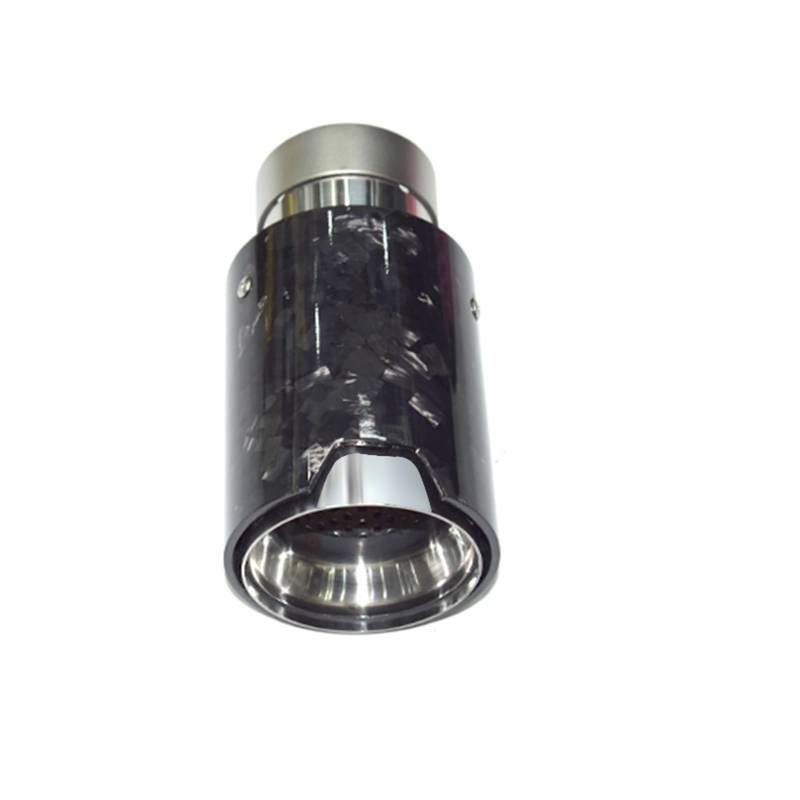 Auto Endrohre Für Universal Auspuffrohr Upgrade Geschmiedet Carbon Faser Schwarz Silber Blau Schalldämpfer Spitze Düse Auspuff Kopf Auspuffendrohr(In64 ot93MM a) von Lspbfkq