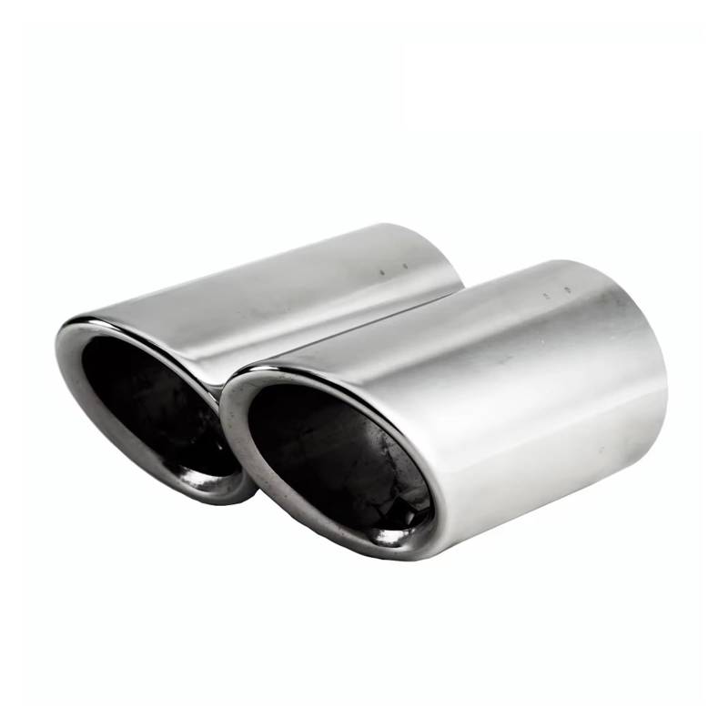 Auto Endrohre Für VW Für PASSAT Chrom Überzug Edelstahl Auto Auspuff Schalldämpfer Spitze Rohre Abdeckungen Auspuffendrohr(Silber) von Lspbfkq
