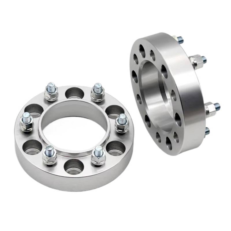 Stück Spurverbreiterungen Für Toyota Für Cruiser LC300 M14x1, 2 Stück 25/30/35/40/45/50mm PCD 6x139,7 CB 95,1mm Spurverbreiterungen 6 Lug Anzug Spurverbreiterung(2pieces 45mm Silver) von Lspbfkq