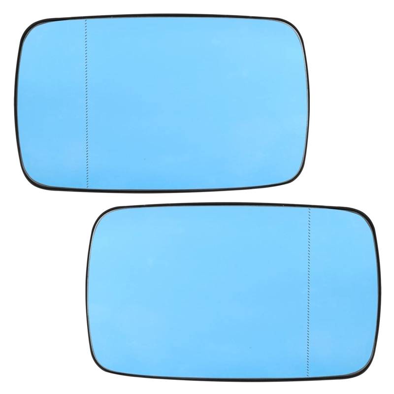 Auto-Außenspiegelglas Für E46 323i Für Limousine 1999-2001 Links Rechts Tür Seite Flügel Spiegel Glas Beheizte Blau Rückansicht Rückspiegel Außenspiegel Glas Ersatz(Pair) von Ltusgt