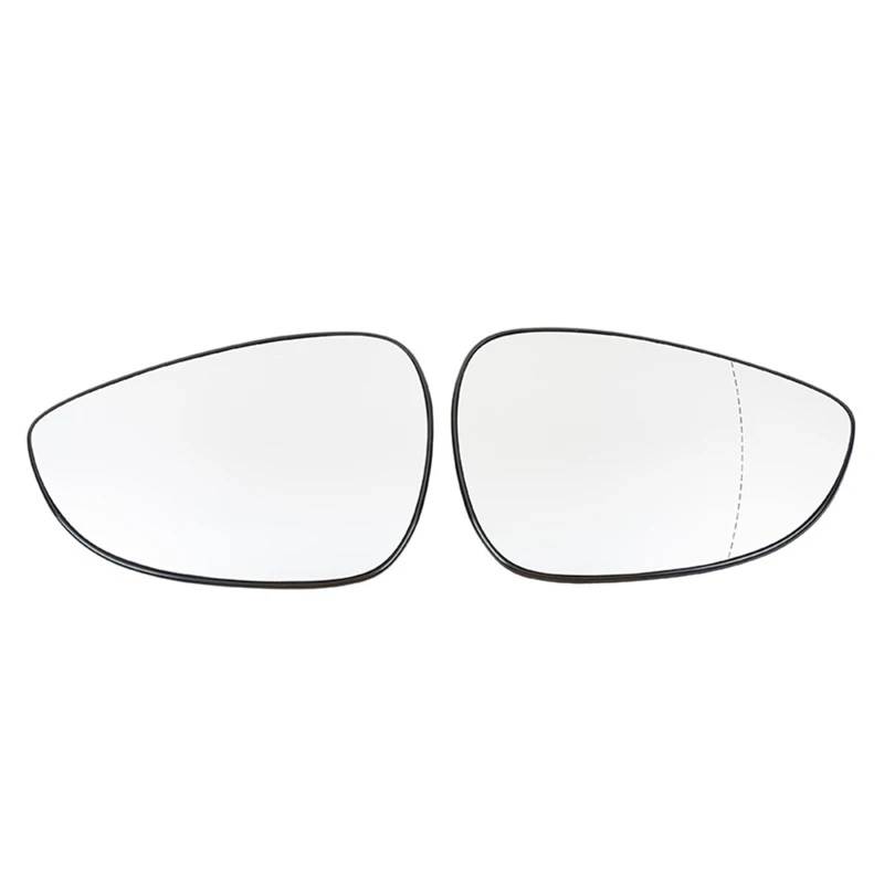 Auto-Außenspiegelglas Für Ford Für Fiesta Für MK7 2008-2017 Beheizter Seitenrückspiegel Klarglas Konvex Mit Trägerplatte Außenspiegel Glas Ersatz(Left and Right) von Ltusgt