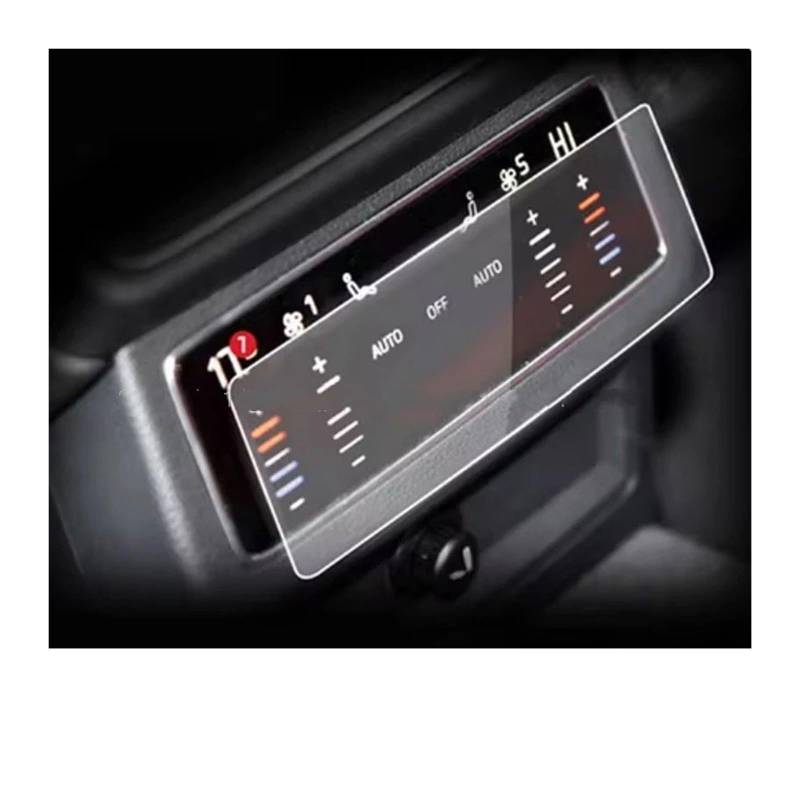 GPS Navigator Displayschutzfolien Für A6 Für A7 2019-2024 Gehärtetem Glas Protector Auto GPS Navigation Und Instrument Panel LCD Screen Schutz Film Auto Navi Folie(Air Conditioner) von Ltusgt