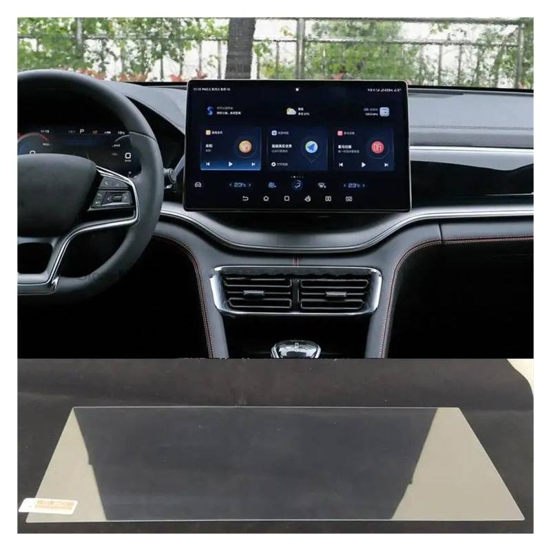 GPS Navigator Displayschutzfolien Für BYD Für Sealion 6 2023-2024 Displayschutz Aus Gehärtetem Glas Auto-Infotainment-Radio GPS-Konsolennavigation Auto Navi Folie(15.6 inch GPS) von Ltusgt