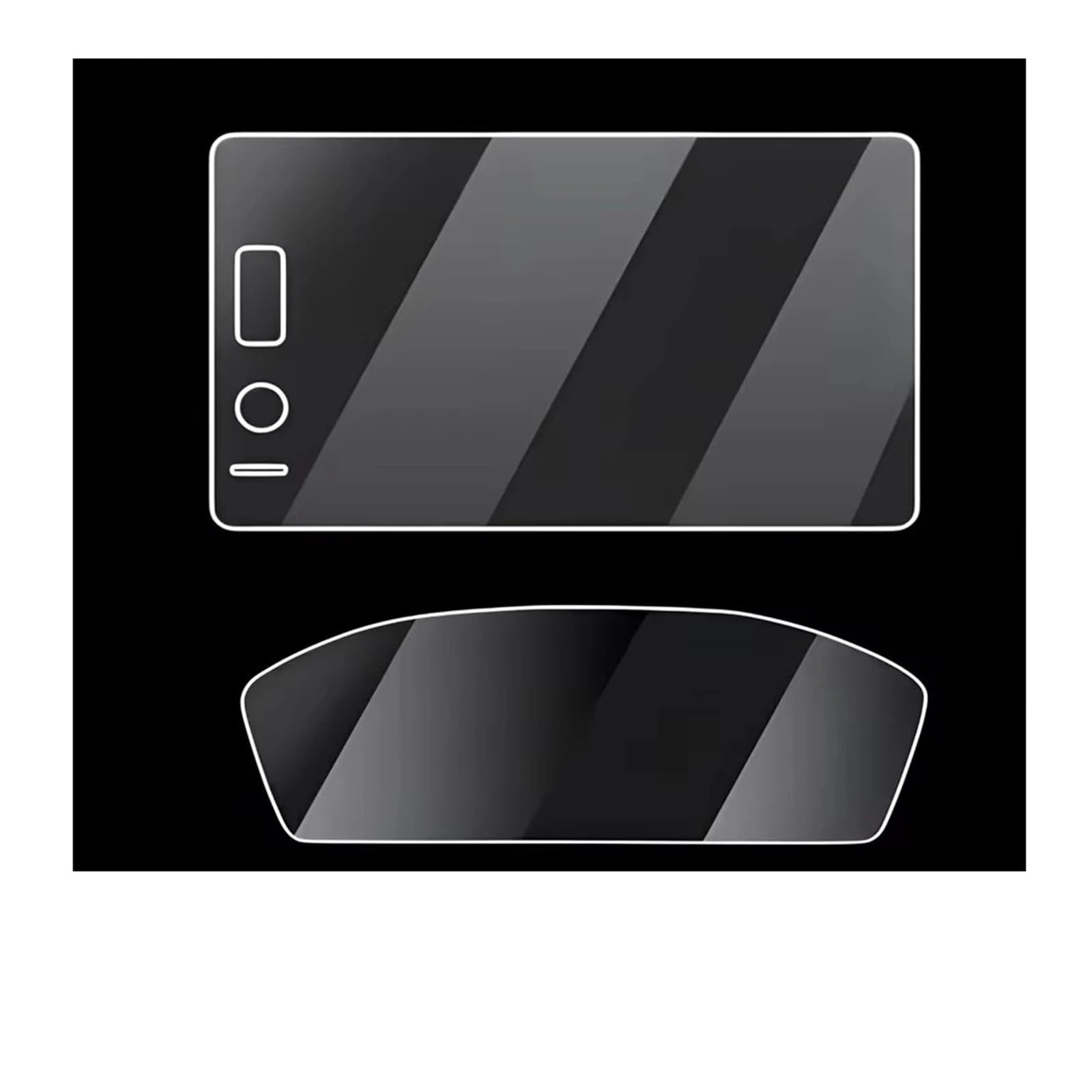 GPS Navigator Displayschutzfolien Für CRV Für Die 6. Generation 2023–2025 Gehärtetes Glas GPS-Autonavigation Bildschirmschutzfolie Armaturenbrett-Aufkleber Auto Navi Folie(9 inch LHD Dashboard) von Ltusgt