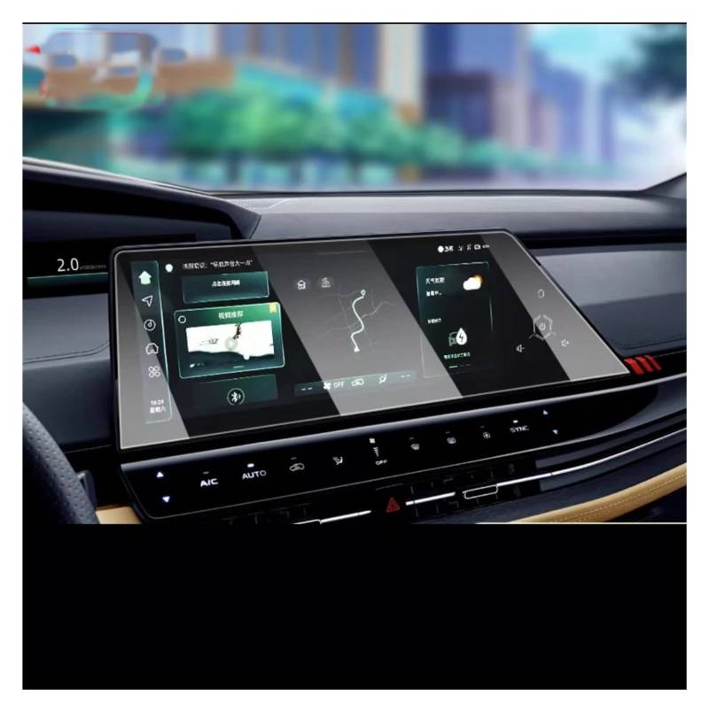 GPS Navigator Displayschutzfolien Für Changan Für Uni-K Für UNIK 2021 12,3 Zoll GPS-Navigation Und Dashboard-LCD-Touchscreen-Schutzfolie Aus Gehärtetem Glas Auto Navi Folie(GPS) von Ltusgt