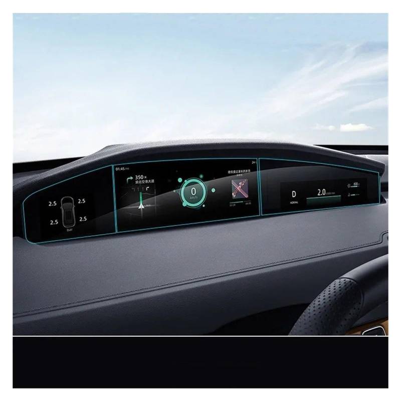 GPS Navigator Displayschutzfolien Für Changan Für Uni-k Für Unik 2021-2024 Gehärtetes Glas Navigationsfolie GPS Displayschutzfolie Armaturenbrett Innenraum Auto Auto Navi Folie(Instrument Film) von Ltusgt