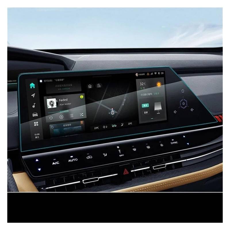 GPS Navigator Displayschutzfolien Für Changan Für Uni-k Für Unik 2021-2024 Gehärtetes Glas Navigationsfolie GPS Displayschutzfolie Armaturenbrett Innenraum Auto Auto Navi Folie(Navigation Film) von Ltusgt