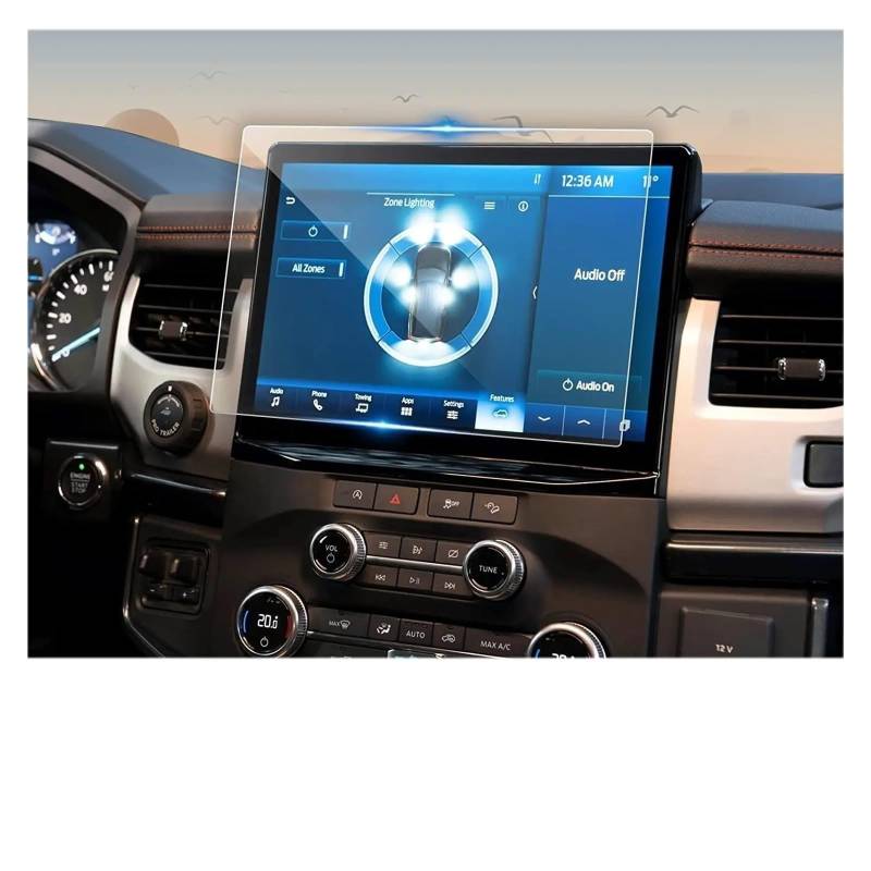 GPS Navigator Displayschutzfolien Für Ford Für Expedition 2022 2023 Gehärtetem Glas Schutz Film LCD Bildschirm Auto GPS Navigation Schutz Film Auto Navi Folie von Ltusgt