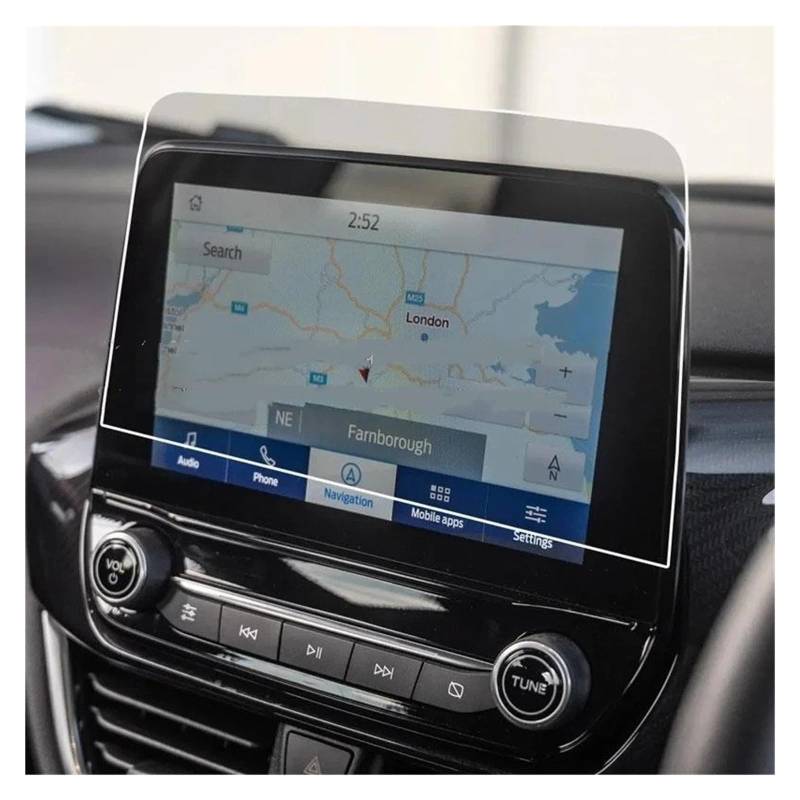 GPS Navigator Displayschutzfolien Für Ford Für Puma 2019-2023 Gehärtetem Glas Screenprotective Film 8 Zoll Auto GPS Navigation Anti-Scratch Auto Navi Folie von Ltusgt
