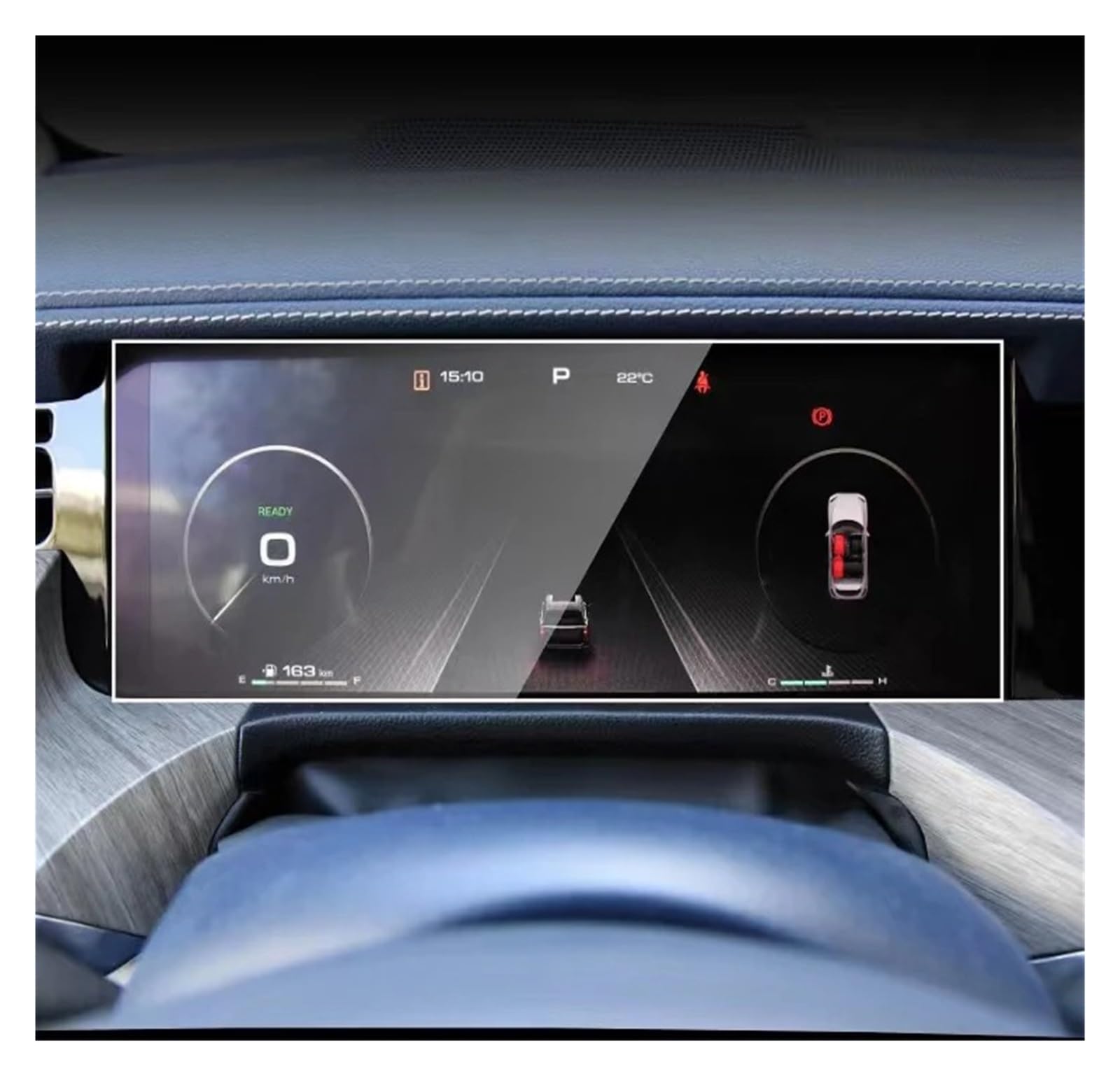 GPS Navigator Displayschutzfolien Für GWM Für Tank 500 2023-2024 Displayschutzfolie Aus Gehärtetem Glas Auto-GPS-Navigationscenter-Touchdisplay Und Armaturenbrett Auto Navi Folie(Dashboard) von Ltusgt